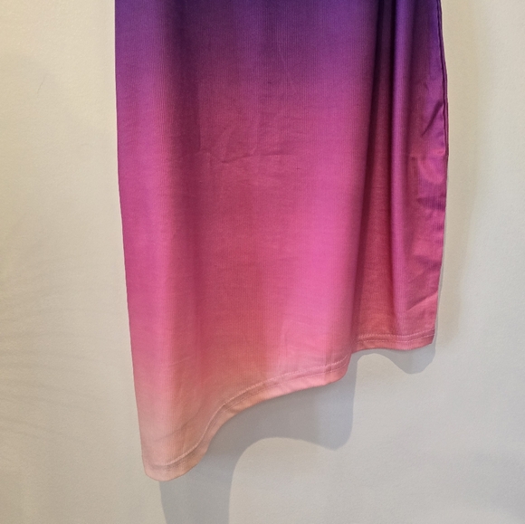 Chic Me ombre asymmetrical mini dress size L - Picture 2 of 6